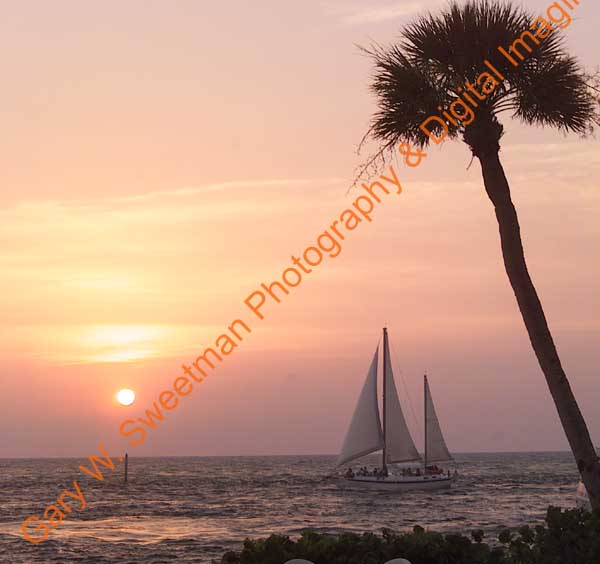 Sailboat sunset SQ