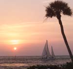 Sailboat sunset SQ