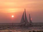 Sailboat sunset horz