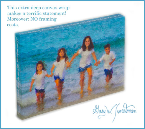 canvas wraps, photos on canvas, custom poetry on portraits