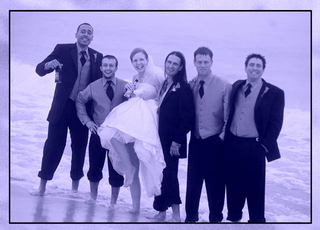 A Beach Wedding in Blue and White photojournalism fun pix
